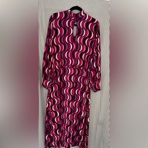70s INSPIRED DRESS WITH KEY HOLE DETAIL 18W ELOQUII BWT